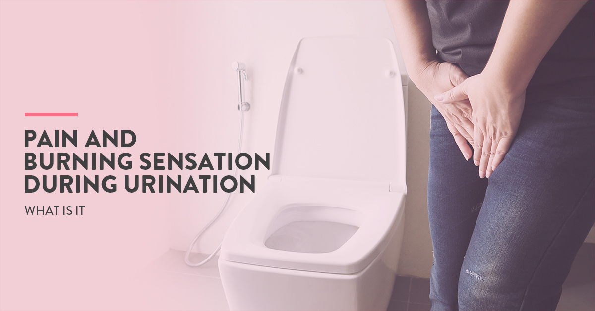 What causes a burning sensation when urinating or dysuria? 