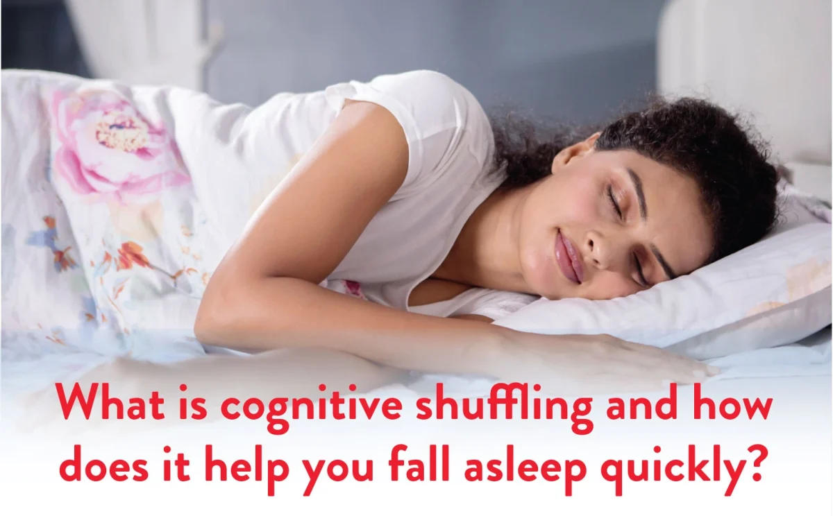 Cognitive Shuffling helps fall asleep quickly